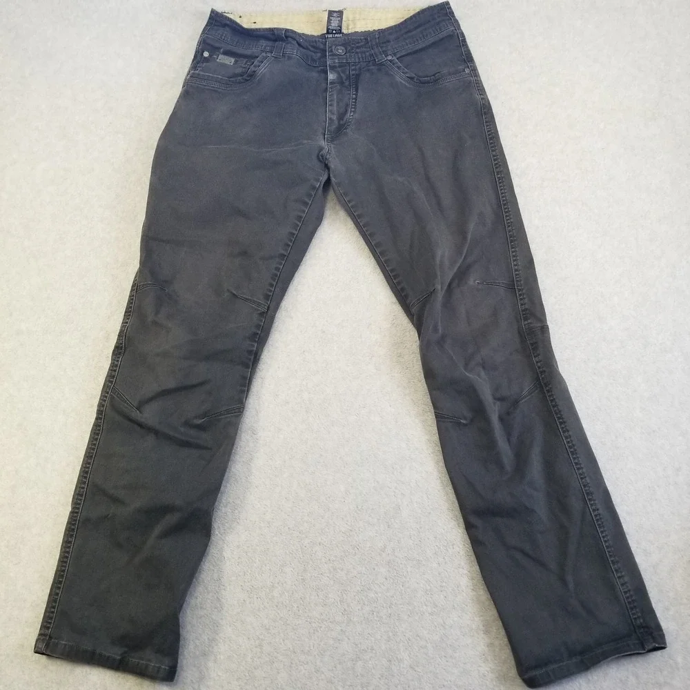 Kuhl Defyr Pants Mens 34x32 Fits 32x32 Gray Outdoor Hiking Cargo
